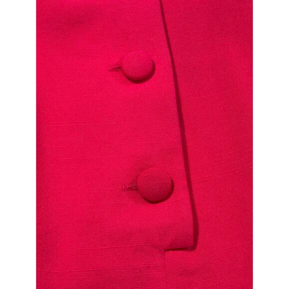 Vintage Gillian Dress 1980's Fushia Pink ILGWU Made in USA Size 8 (055) - Picture 4 of 10